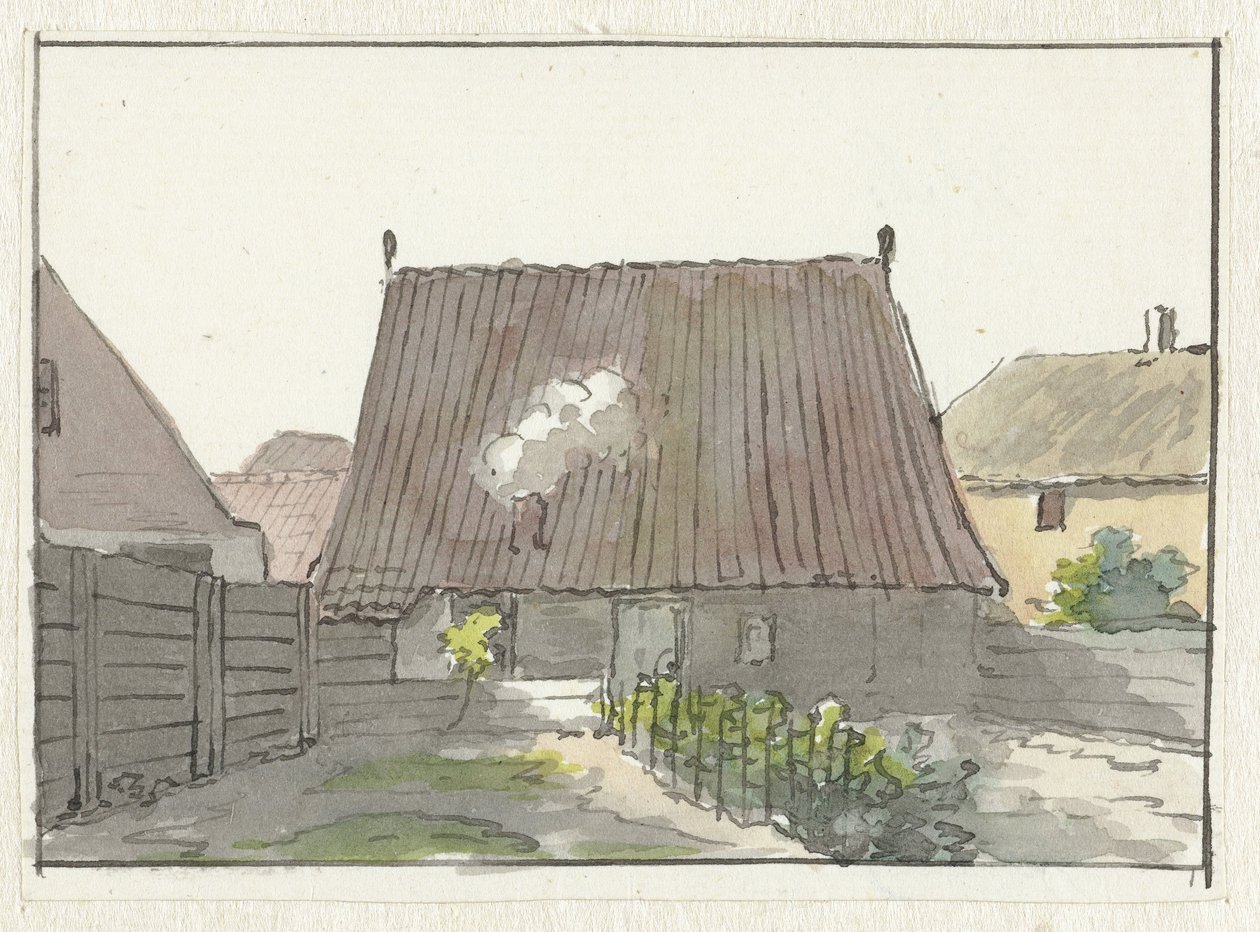 Dům s dvorkem od Pieter Bartholomeusz. Barbiers