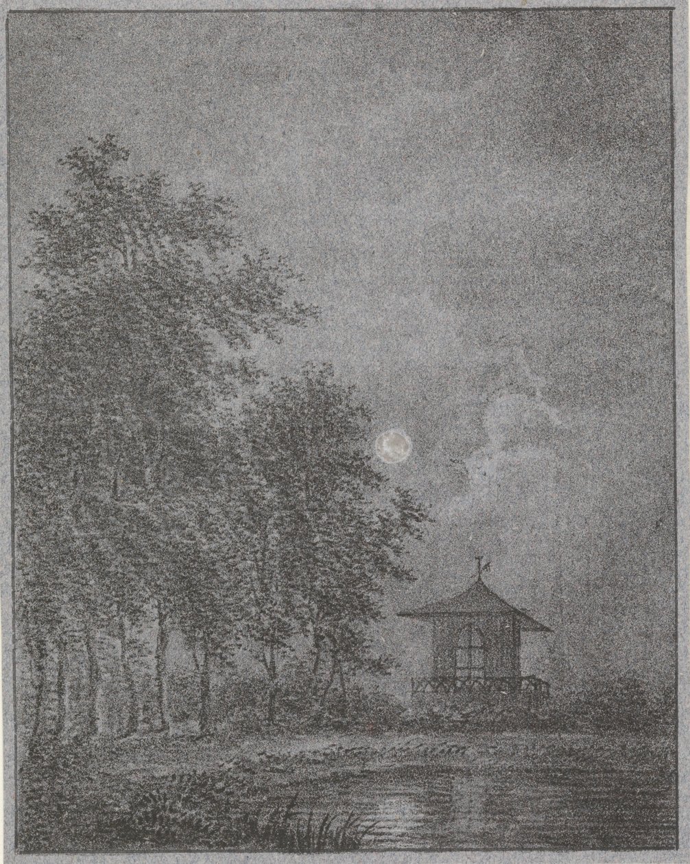 Zahrada za svitu měsíce od Pieter Bartholomeusz. Barbiers
