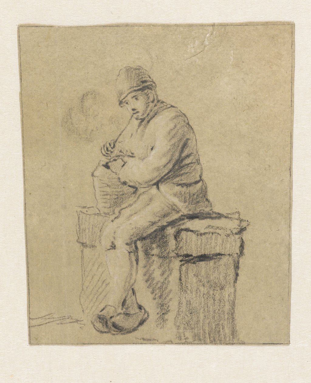 sedící rolník od Pieter Bartholomeusz. Barbiers
