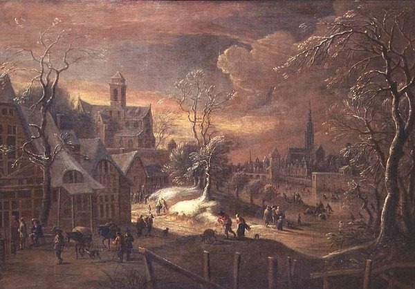 Sněhová krajina od Pieter Bouts