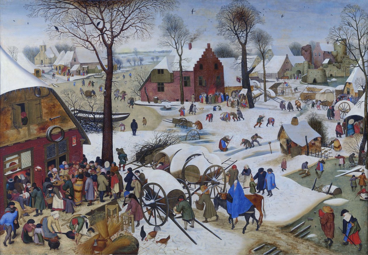 Sčítání lidu v Betlémě od Pieter Breughel the Younger