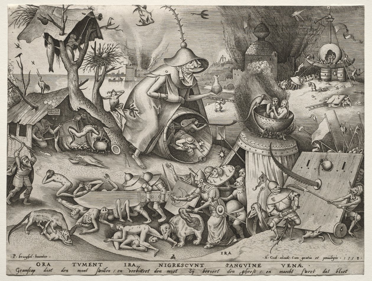 Sedm smrtelných hříchů: Hněv od Pieter Bruegel