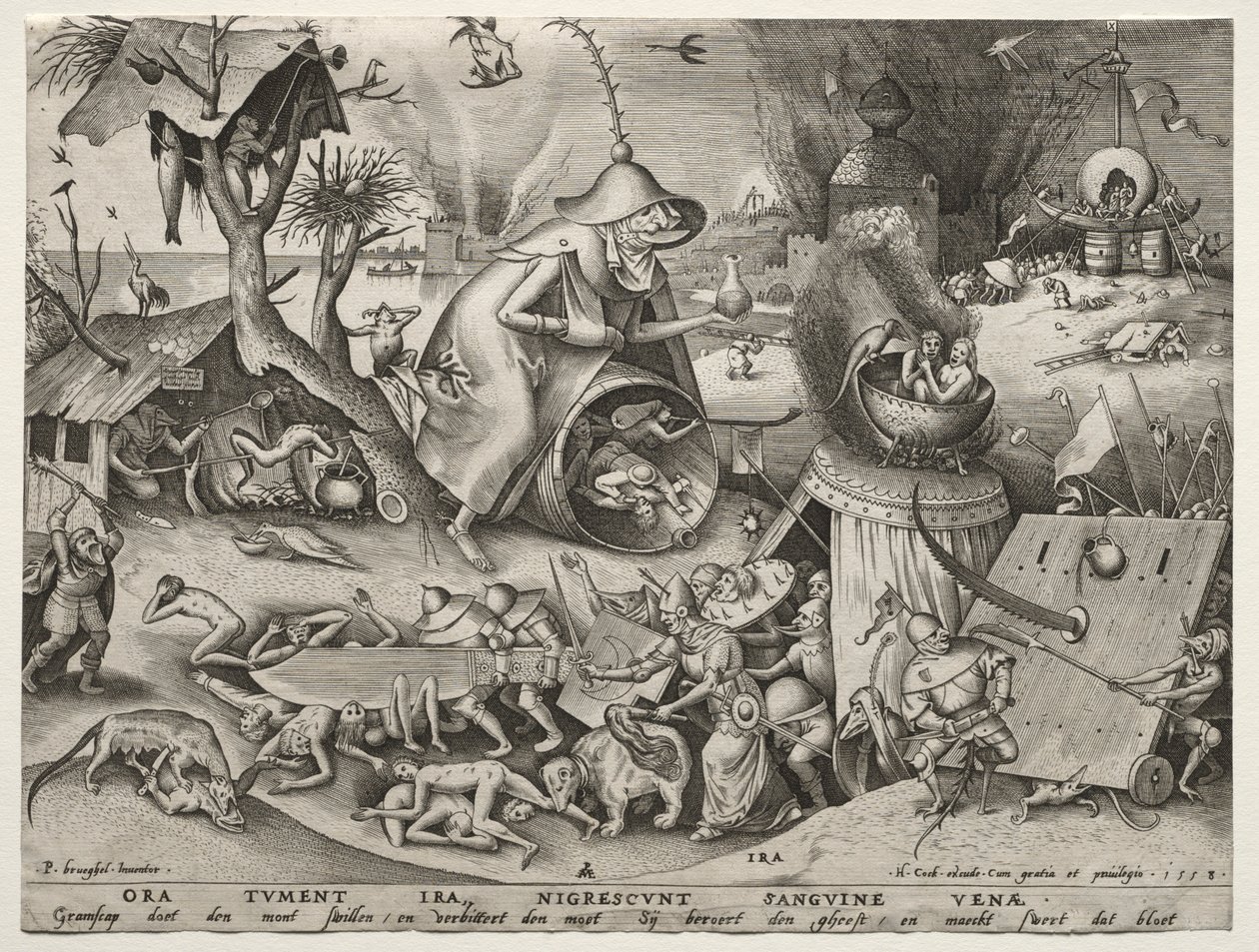 Sedm smrtelných hříchů: Hněv. od Pieter Bruegel the Elder