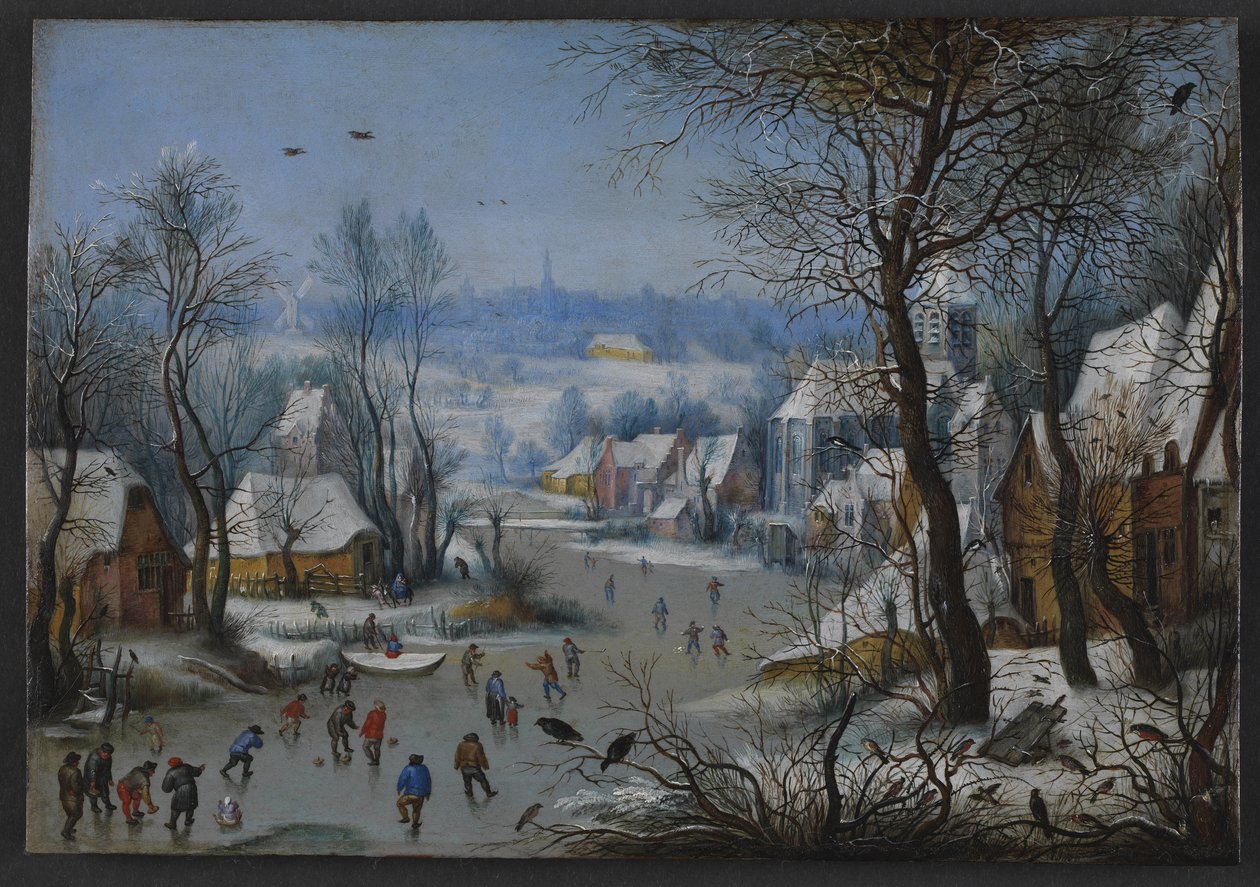 Zimní scenérie od Pieter Bruegel d.Æ.