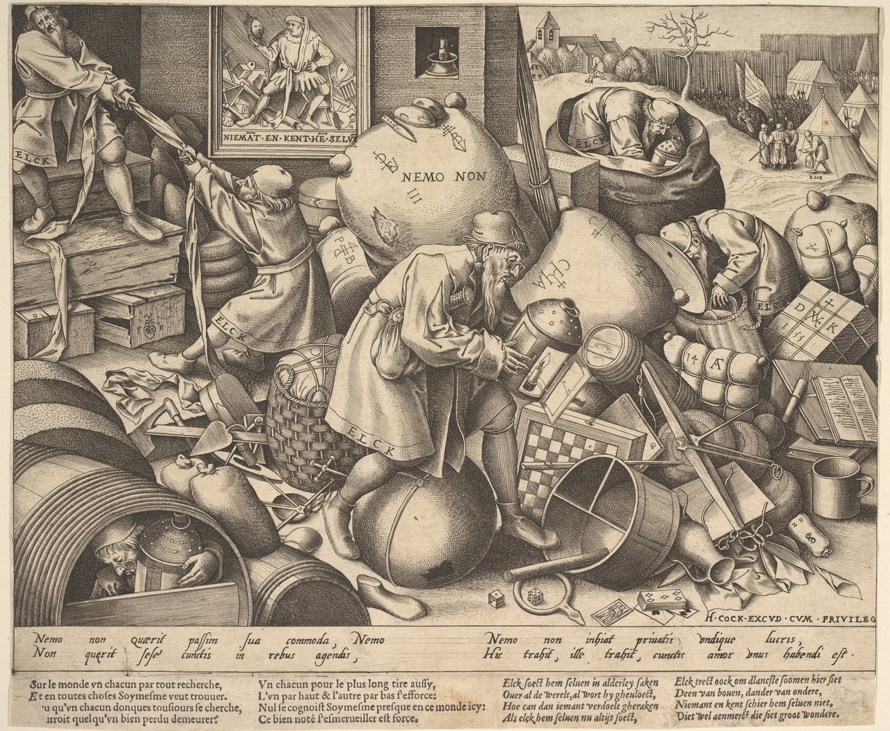 Everyman, asi 1558 od Pieter Bruegel the Elder