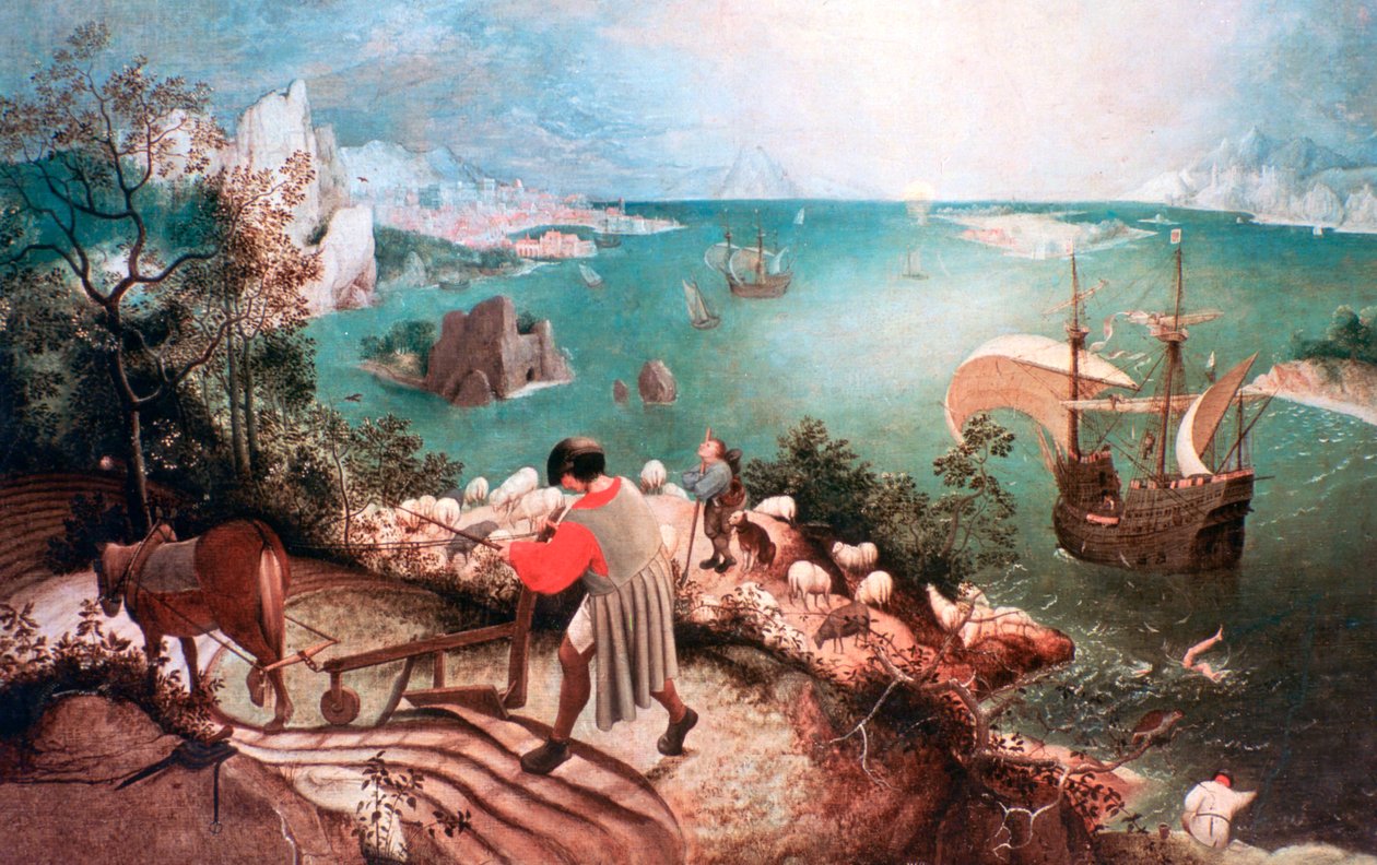 Krajina s pádem Ikara, c1555 od Pieter Bruegel the Elder