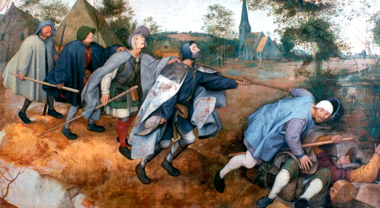 Podobenství o slepém, 1568 od Pieter Bruegel the Elder