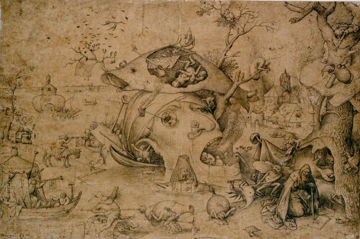 Pokušení svatého Antonína, 16. století od Pieter Bruegel the Elder