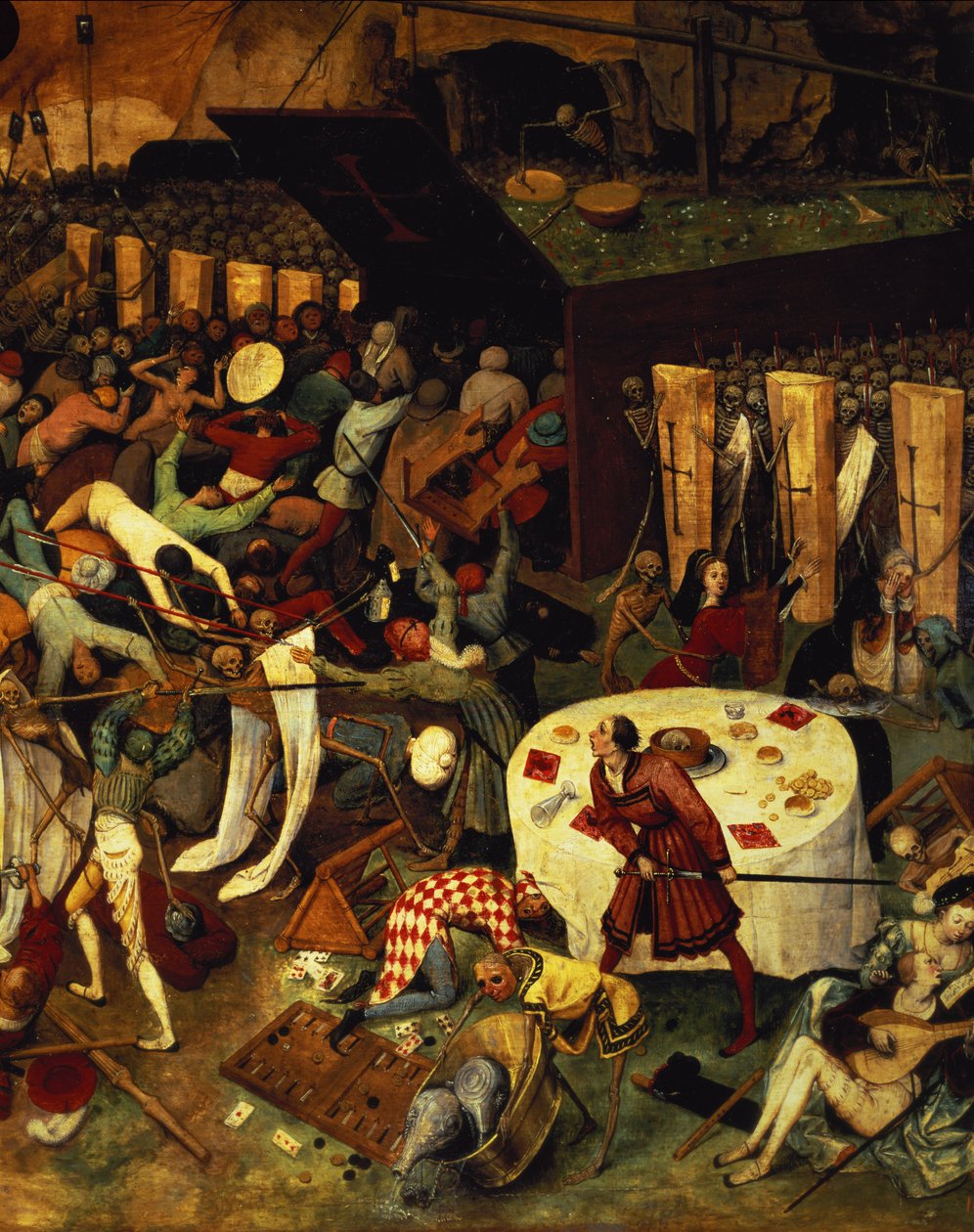 Triumf smrti, detail pravé dolní části, 1562 od Pieter Bruegel the Elder