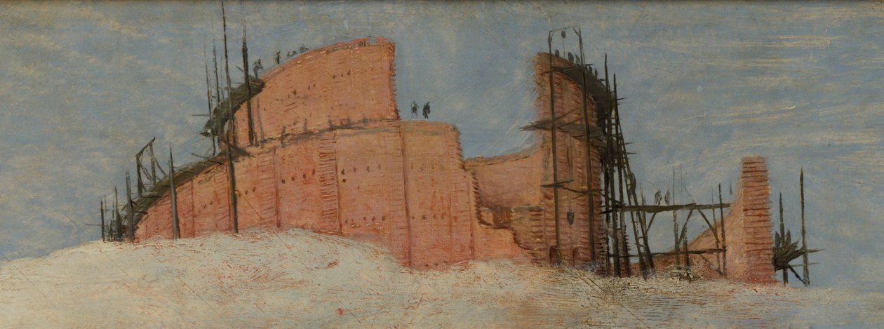 Detail z Velké babylonské věže ve Vídni od Pieter Brueghel the Elder