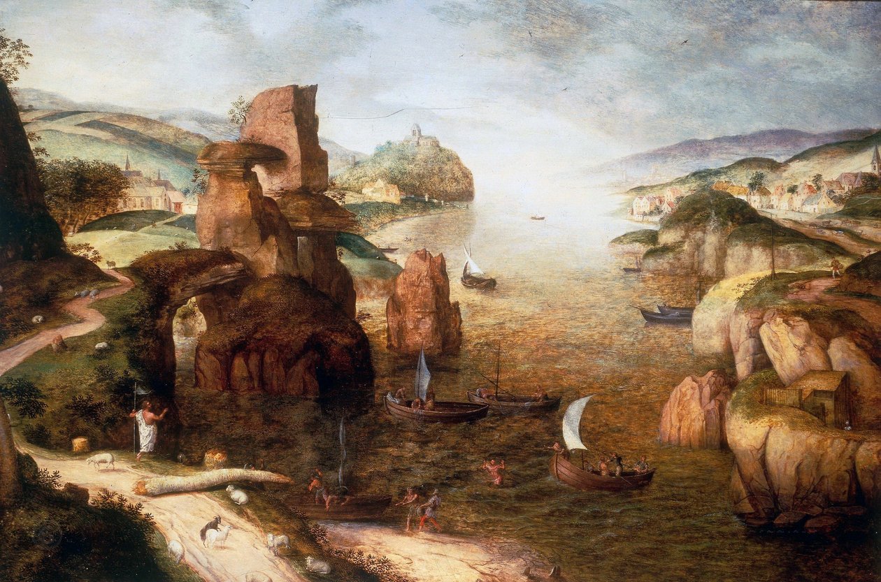 Kristus a apoštolové u Galilejského jezera od Pieter Brueghel the Elder