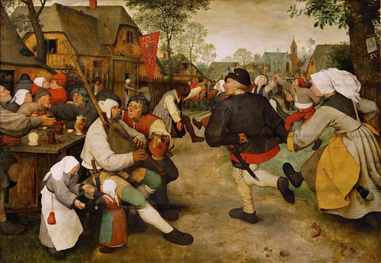 Německy: Bauerntanz Selský tanec od Pieter Brueghel the Elder