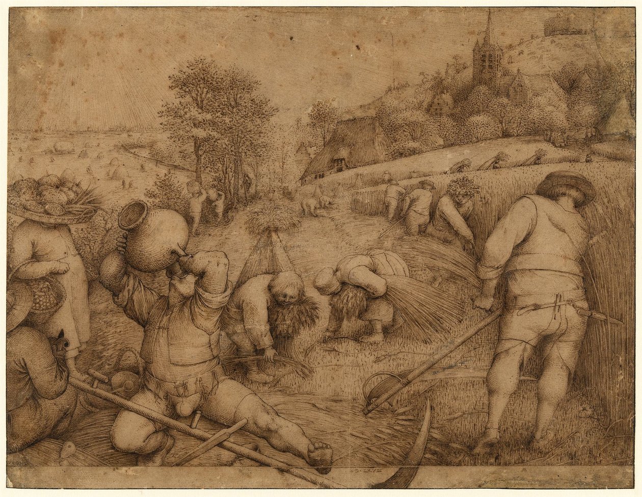 Summertime od Pieter Brueghel the Elder