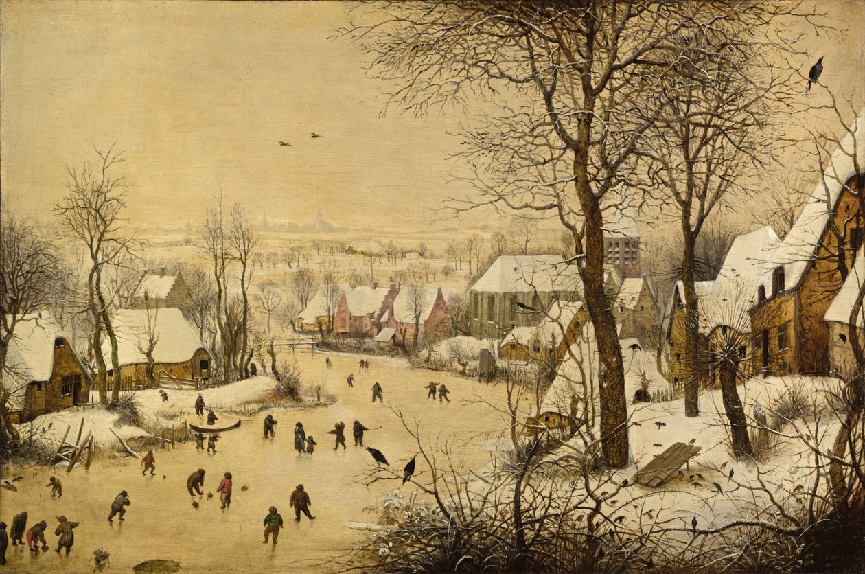 Zimní krajina s pastí na ptáky od Pieter Brueghel the Elder