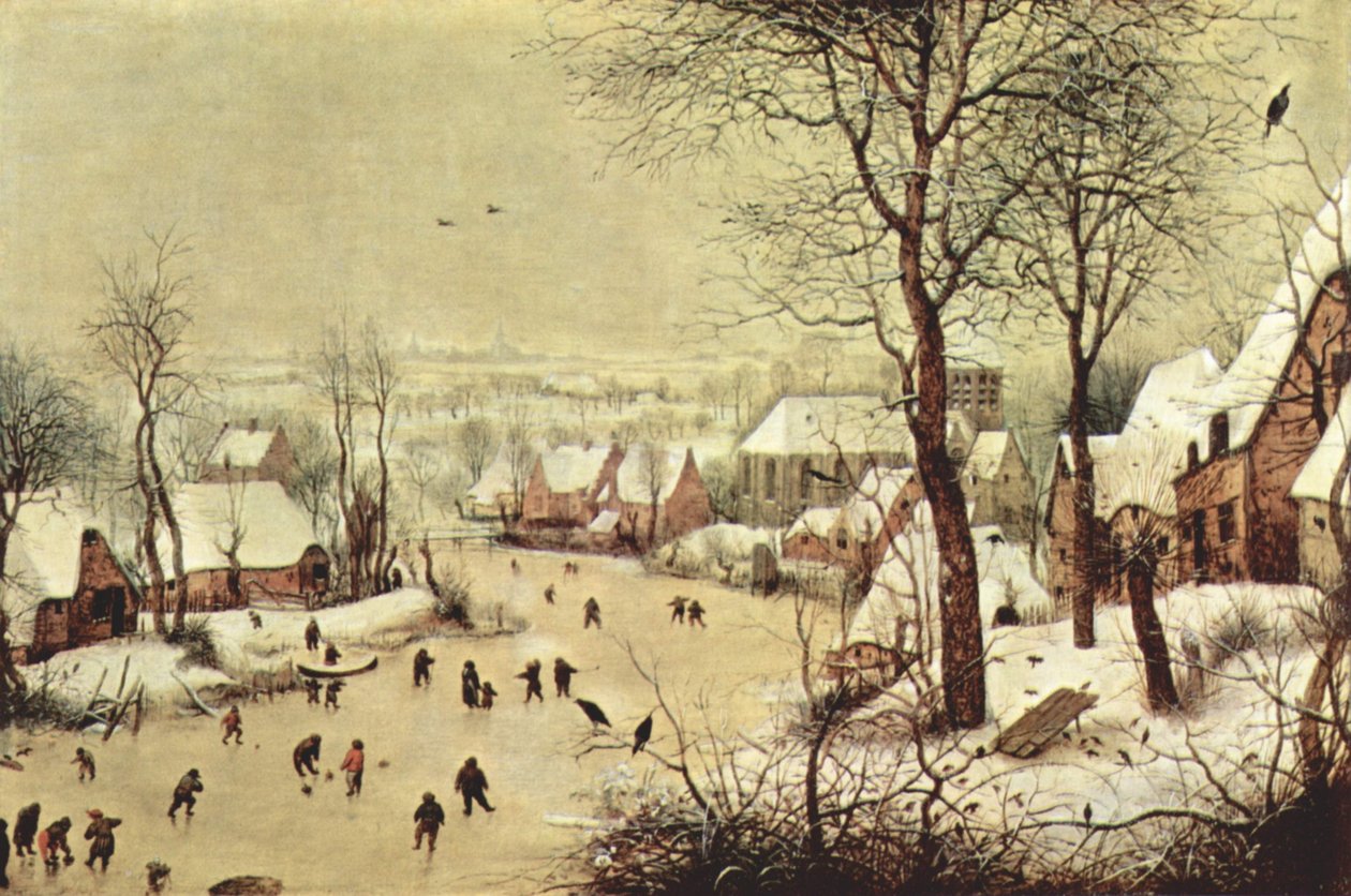 Zimní krajina s pastí na ptáky od Pieter Brueghel the Elder