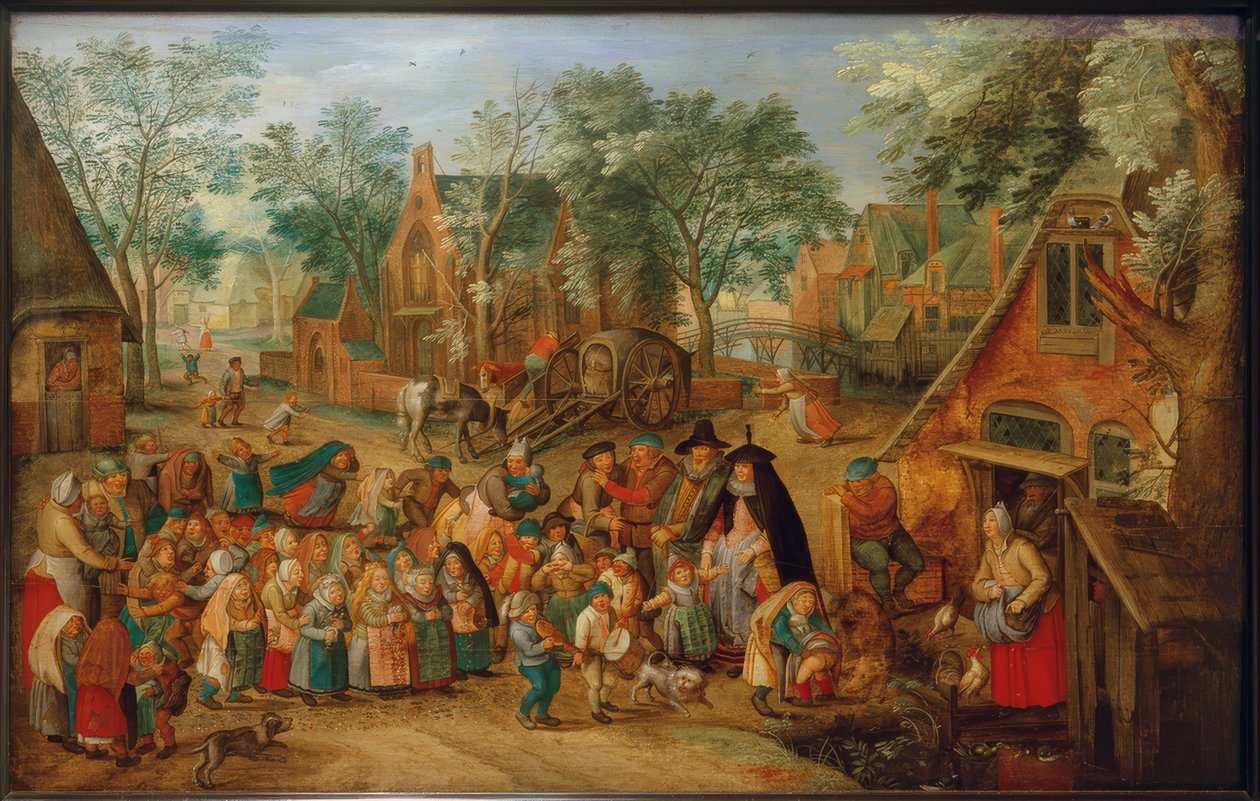 Hra Svatodušní nevěsta od Pieter Brueghel the Younger
