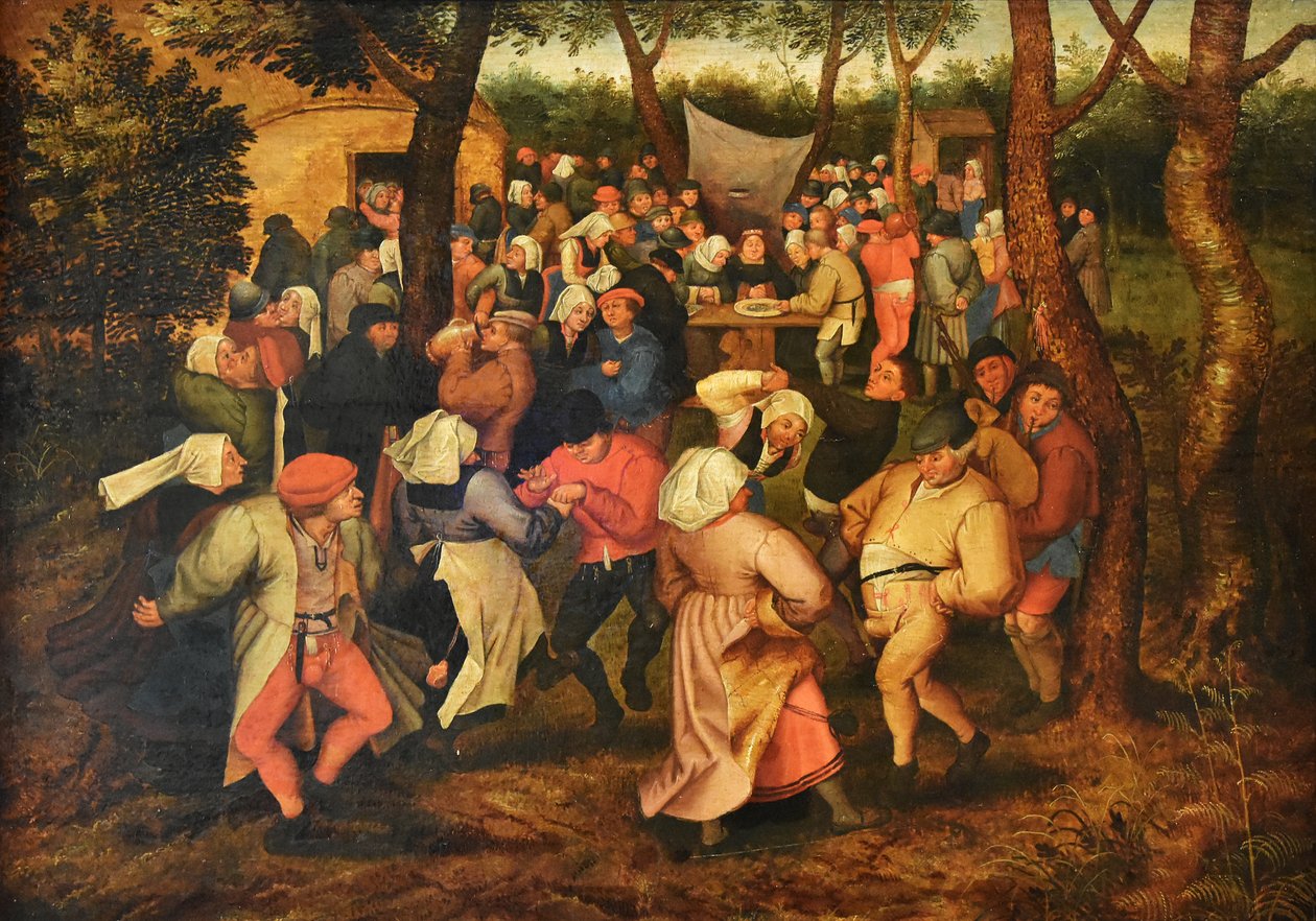 Nizozemsky: Selský svatební tanec od Pieter Brueghel the Younger