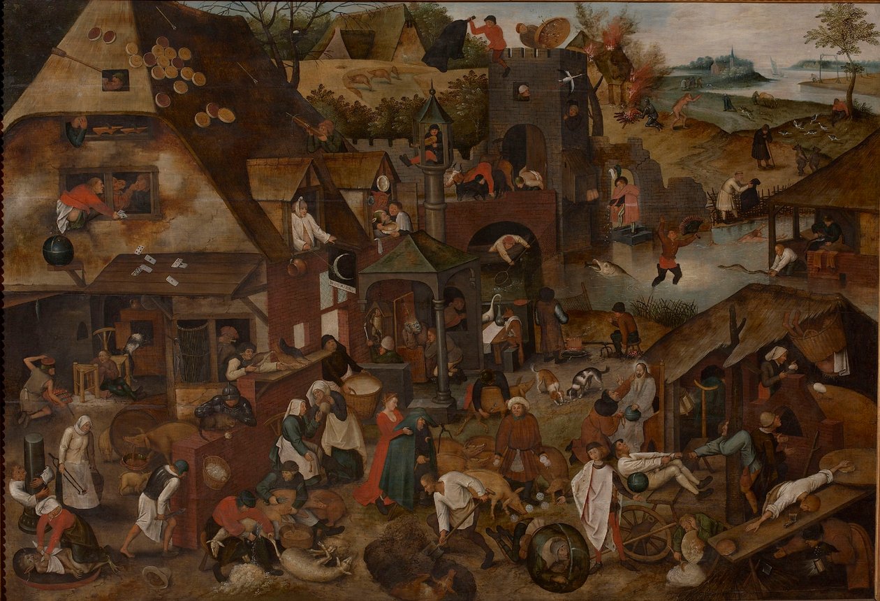 Vlámská přísloví, 1607. od Pieter Brueghel the Younger