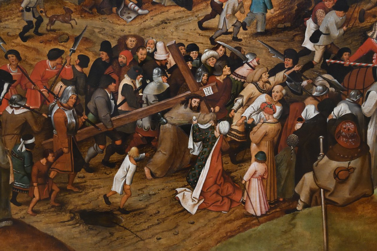 Německy: Die Kreuztragung Cesta na Kalvárii od Pieter Brueghel the Younger