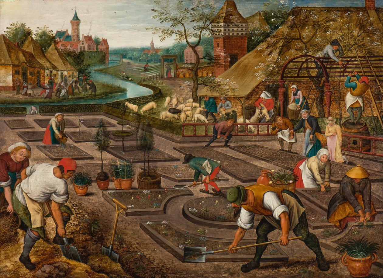 Spring od Pieter Brueghel the Younger