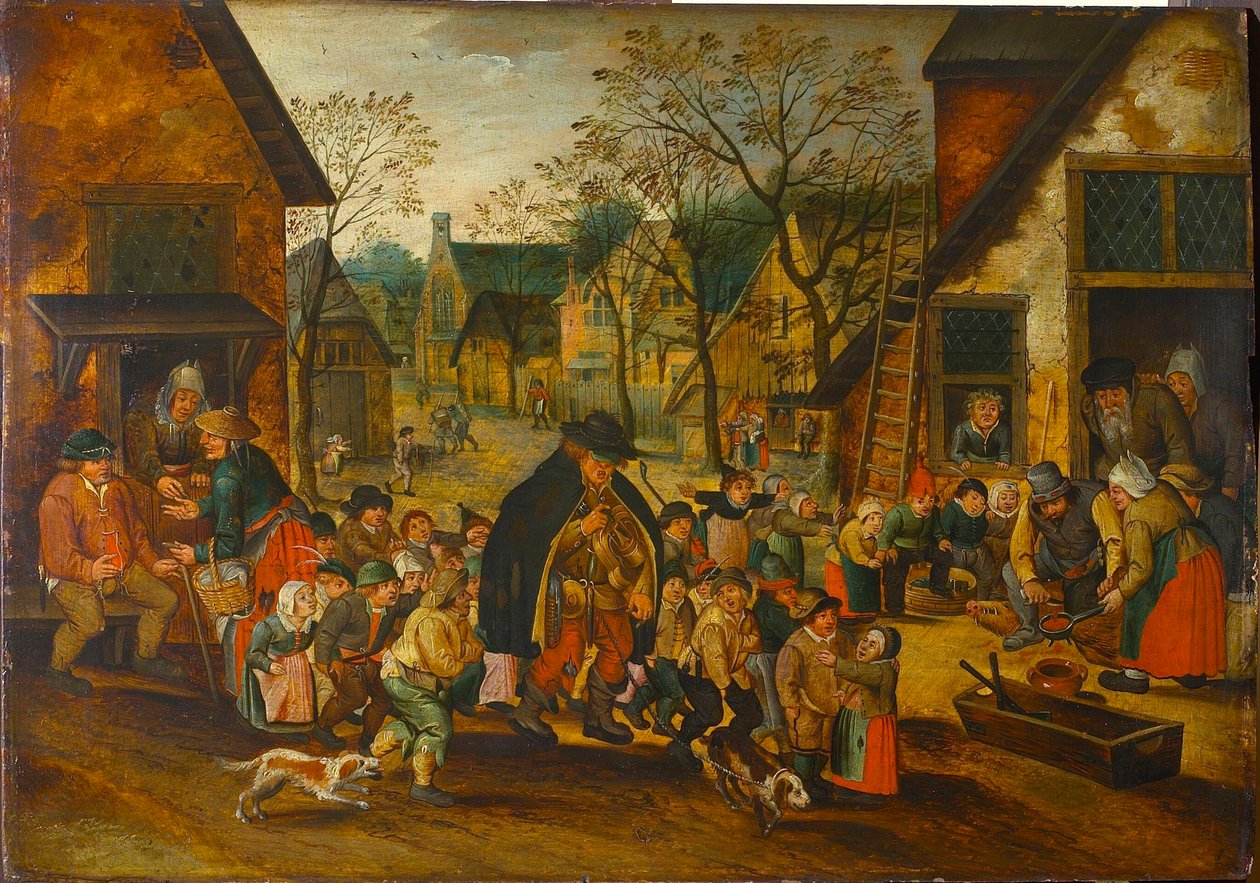 Blind Hurdy-Gurdy Player, c. 1610. od Pieter Brueghel the Younger