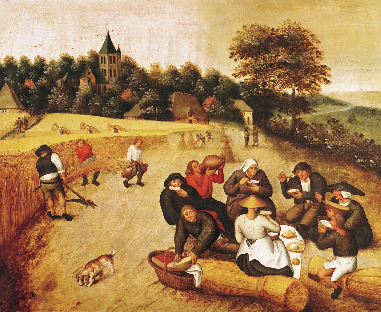 Sklizňové jídlo od Pieter Brueghel the Younger