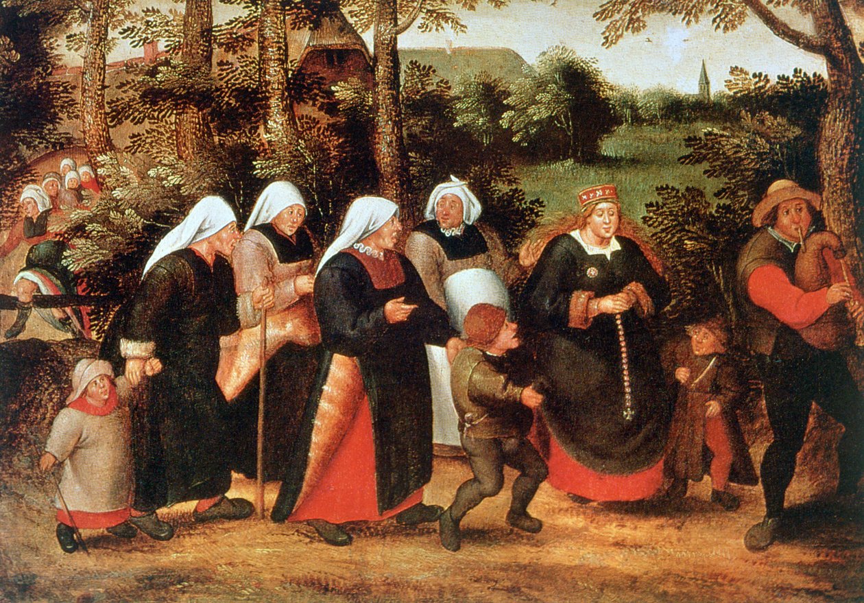 Průvod nevěsty, c1584-1638 od Pieter Brueghel the Younger