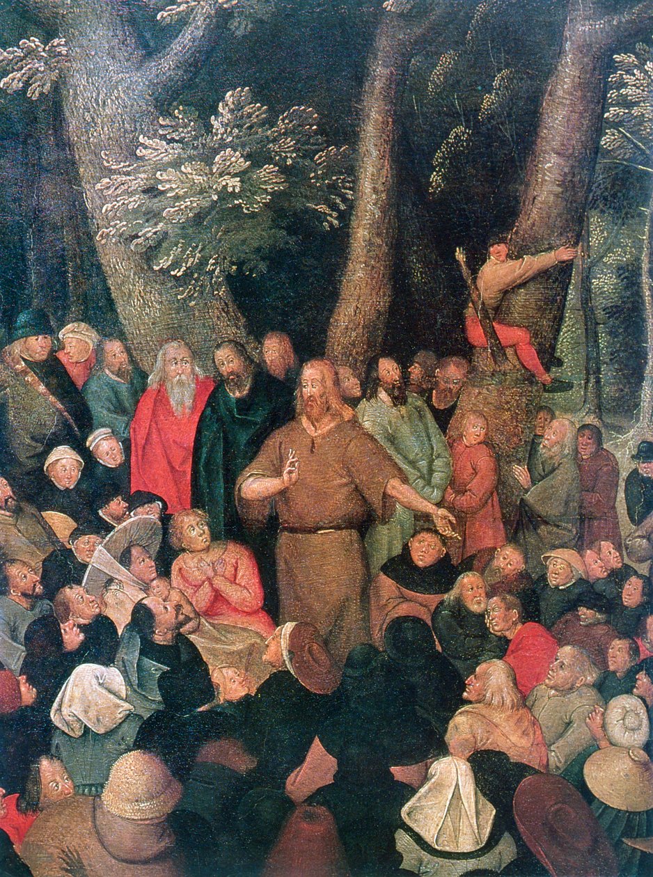 Detail kázání Jana Křtitele, 1604 od Pieter Brueghel the Younger