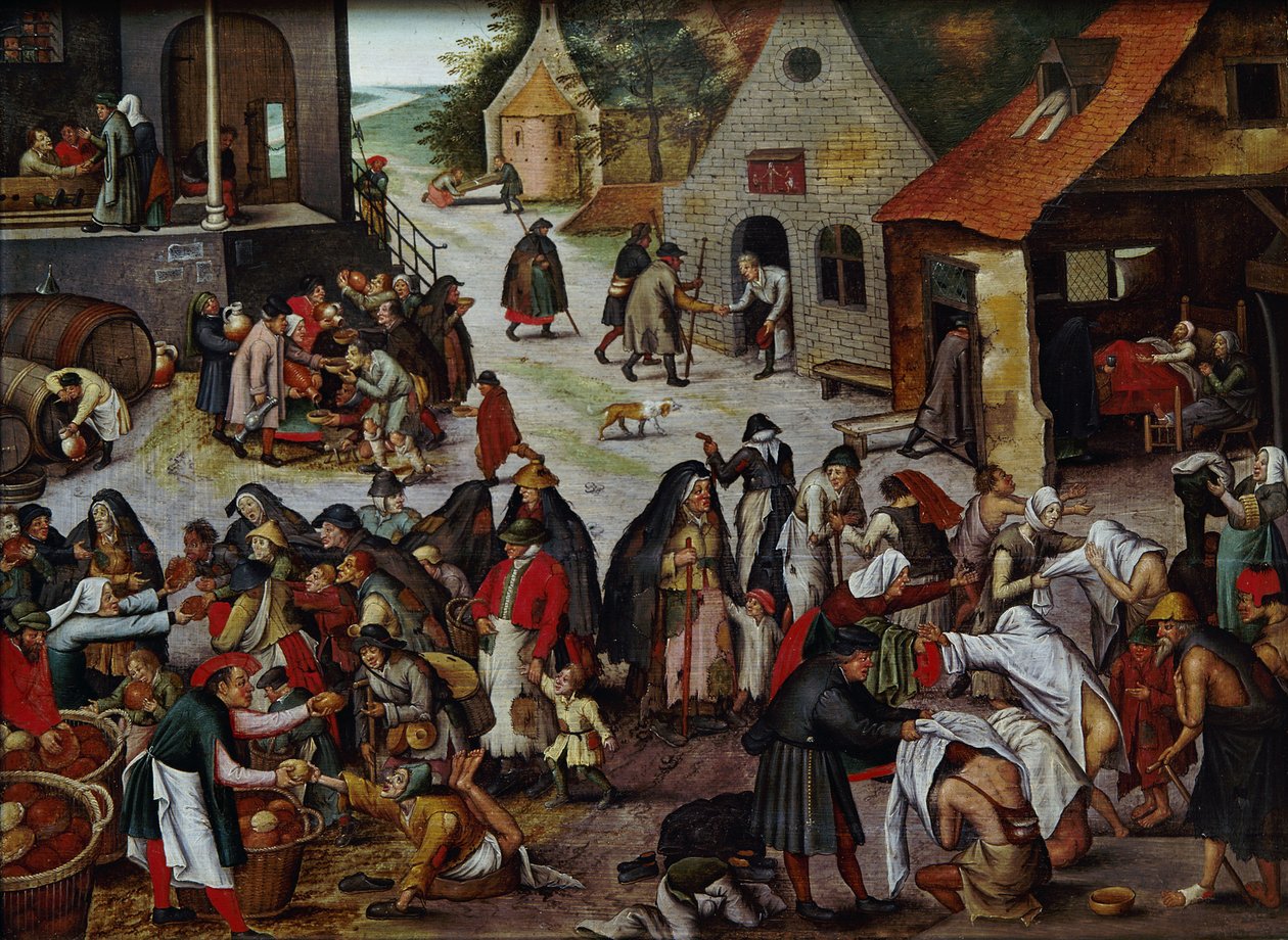 Sedm skutků milosrdenství od Pieter Brueghel the Younger