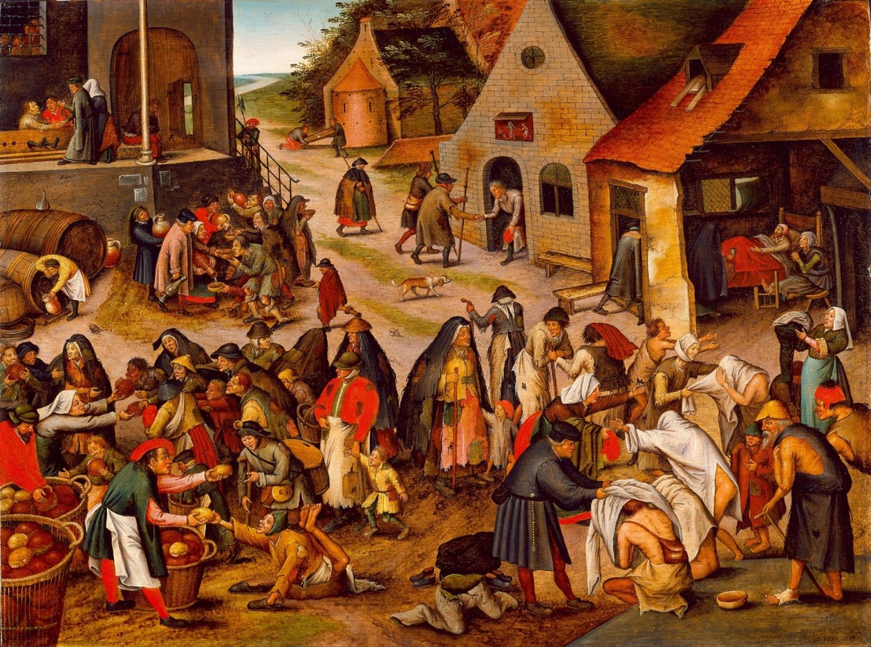 Sedm skutků milosrdenství, mezi 1616 a 1638 od Pieter Brueghel the Younger