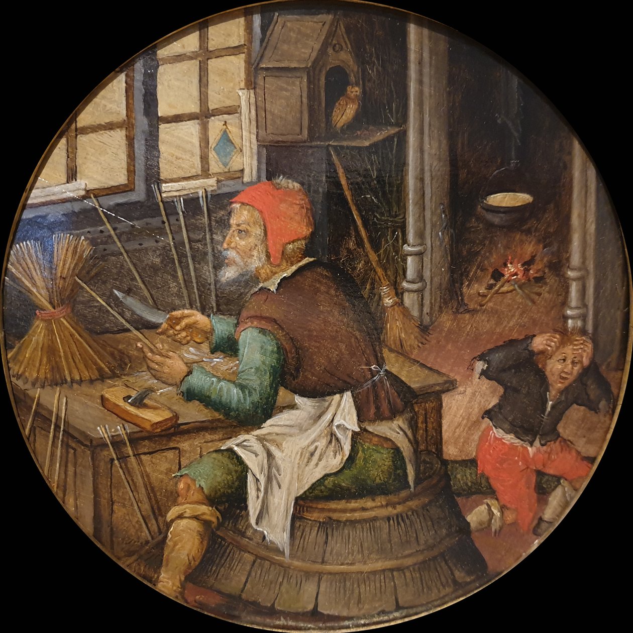 Řezbář šípů od Pieter Brueghel the Younger