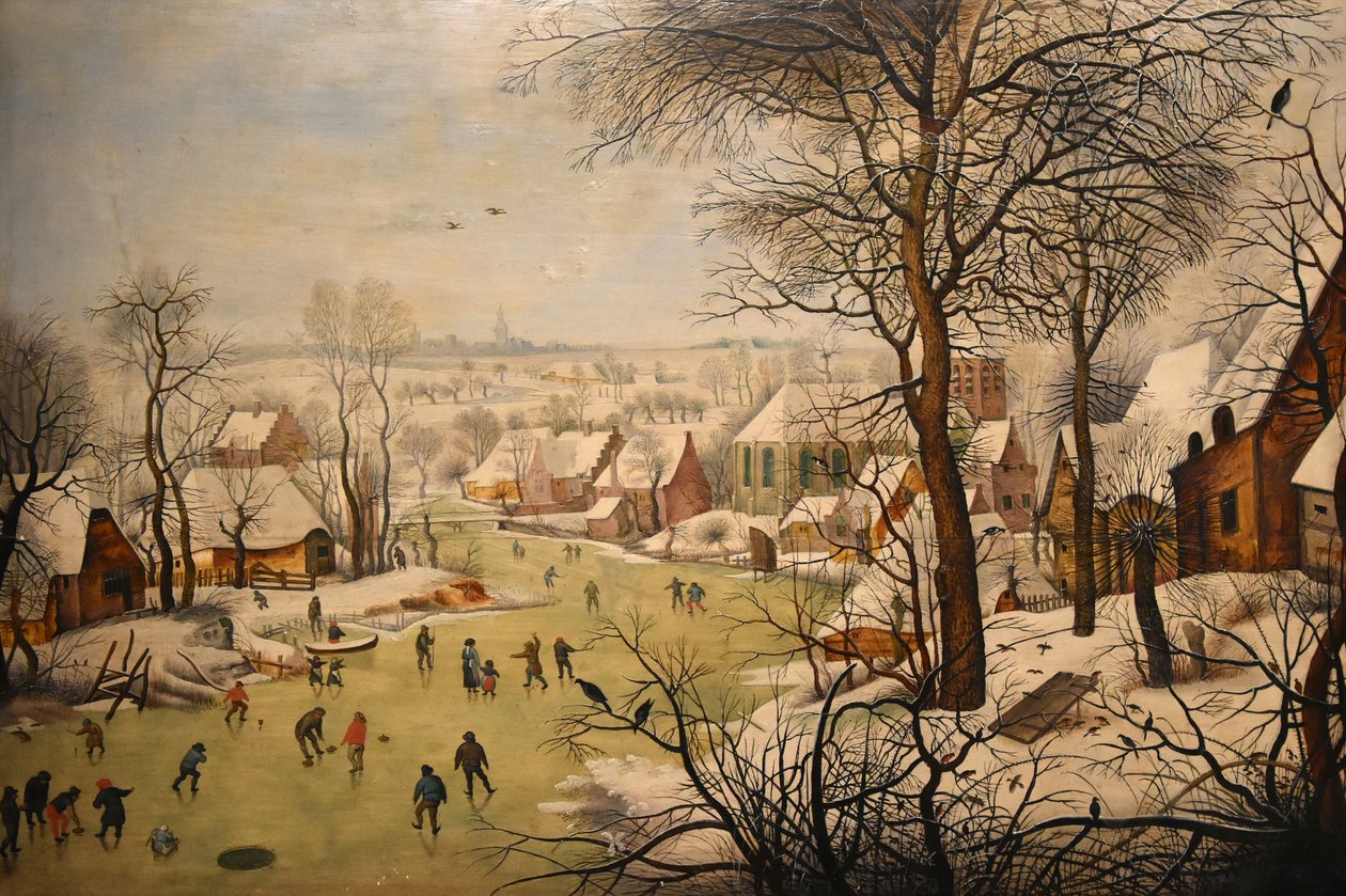 Zimní krajina s pastí na ptáky od Pieter Brueghel the Younger