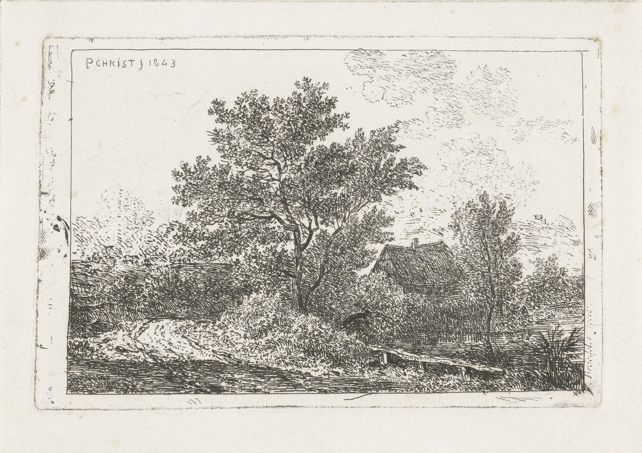 Krajina s farmou od Pieter Casper Christ