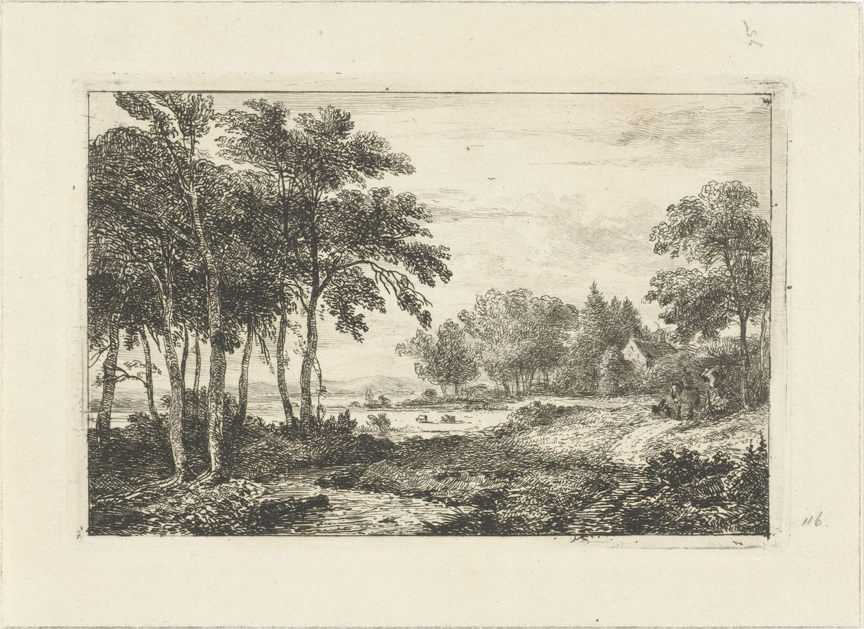 Krajina s jezdcem od Pieter Casper Christ