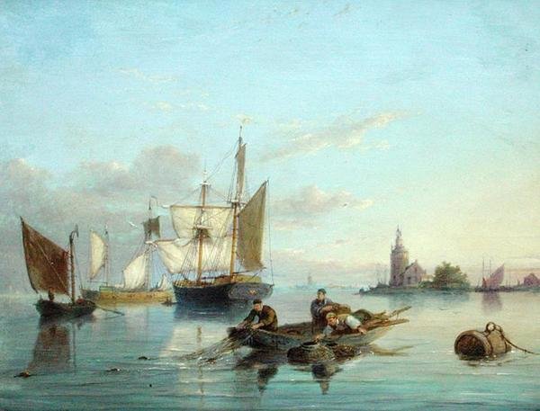 Na ostrově Texel v Holandsku od Pieter Christiaan Cornelis Dommelshuizen
