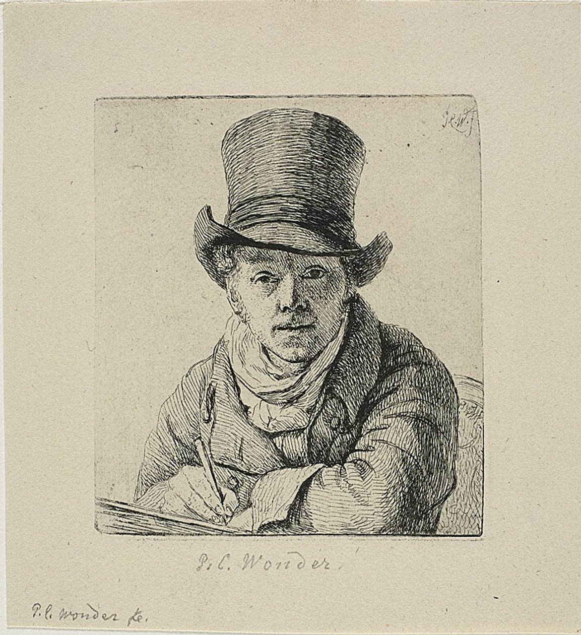 Autoportrét od Pieter Christoffel Wonder