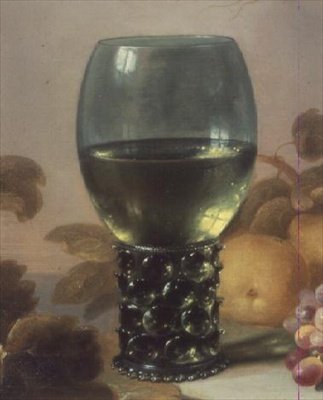 Zátiší skleněného poháru (detail 52818) od Pieter Claesz