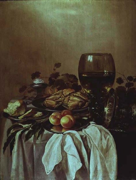 Zátiší s krabem od Pieter Claesz