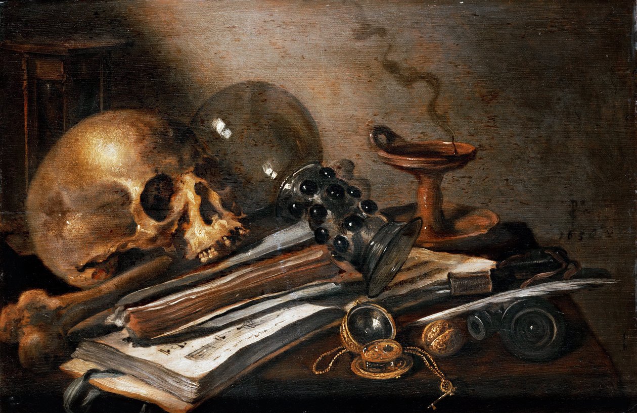 Zátiší, Vanity od Pieter Claesz