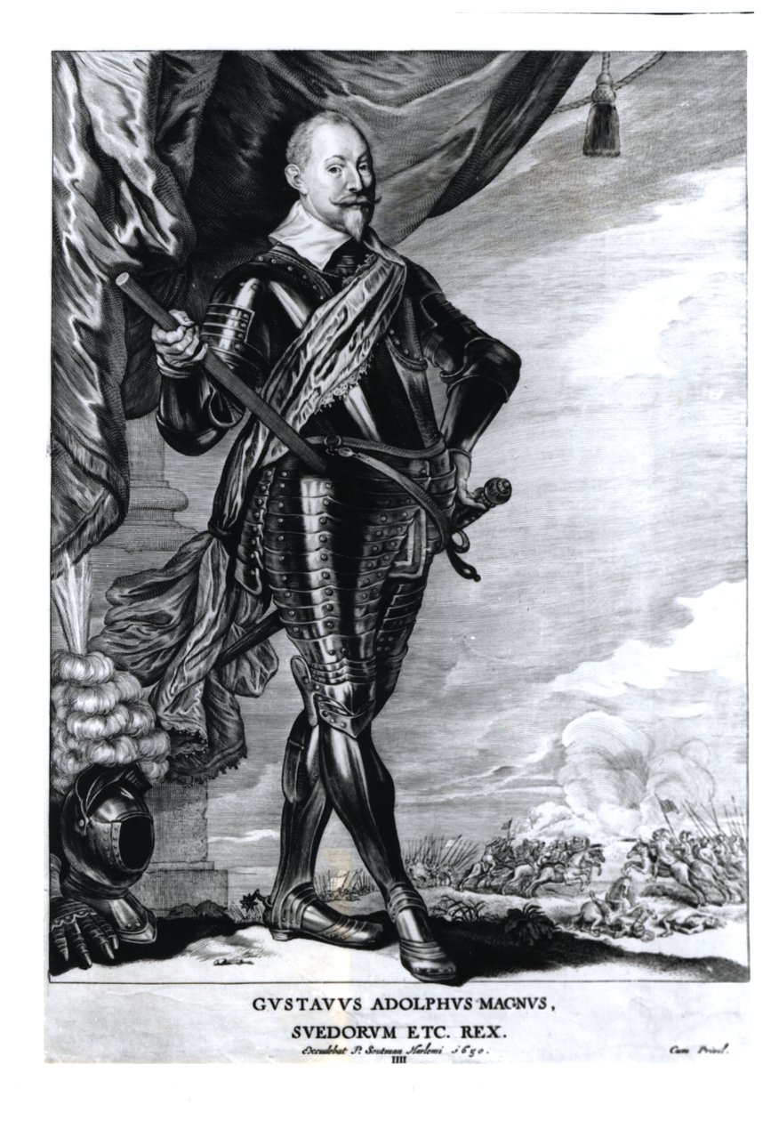 Portrét Gustava Adolpha Velikého, krále Švédů (1592-1632), 1650 od Pieter Claesz Soutman