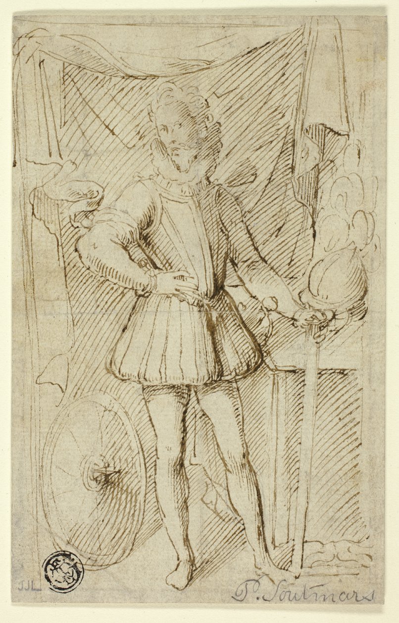 Portrét šlechtice ve zbroji od Pieter Claesz. Soutman