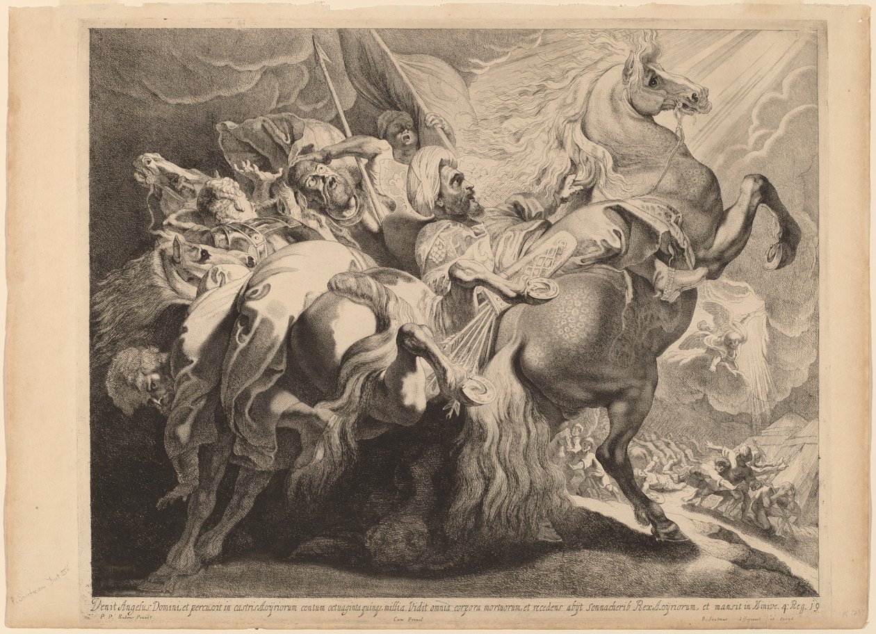 Porážka Senacheriba od Pieter Claesz Soutman after Sir Peter Paul Rubens