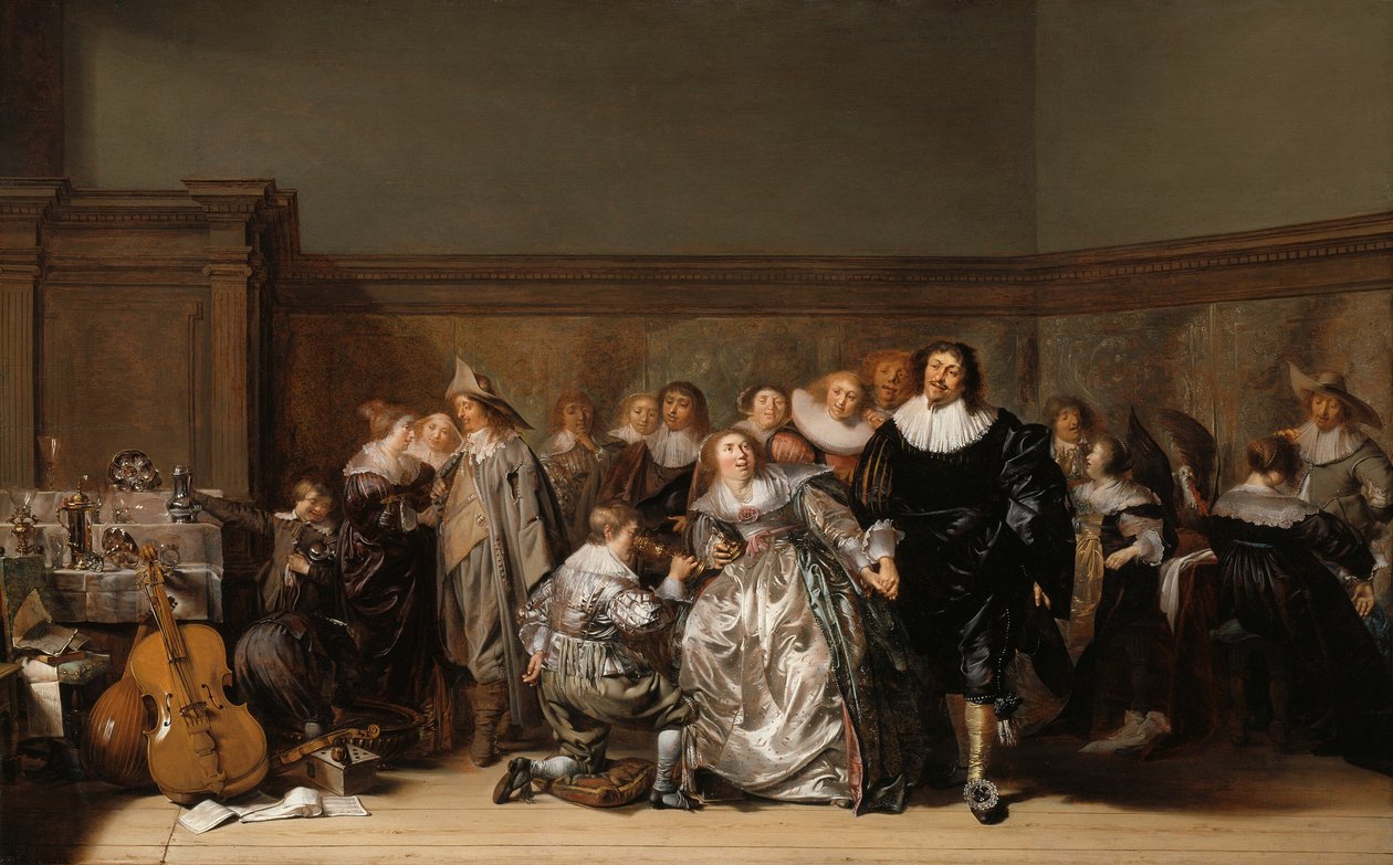 Elegantní společnost od Pieter Codde