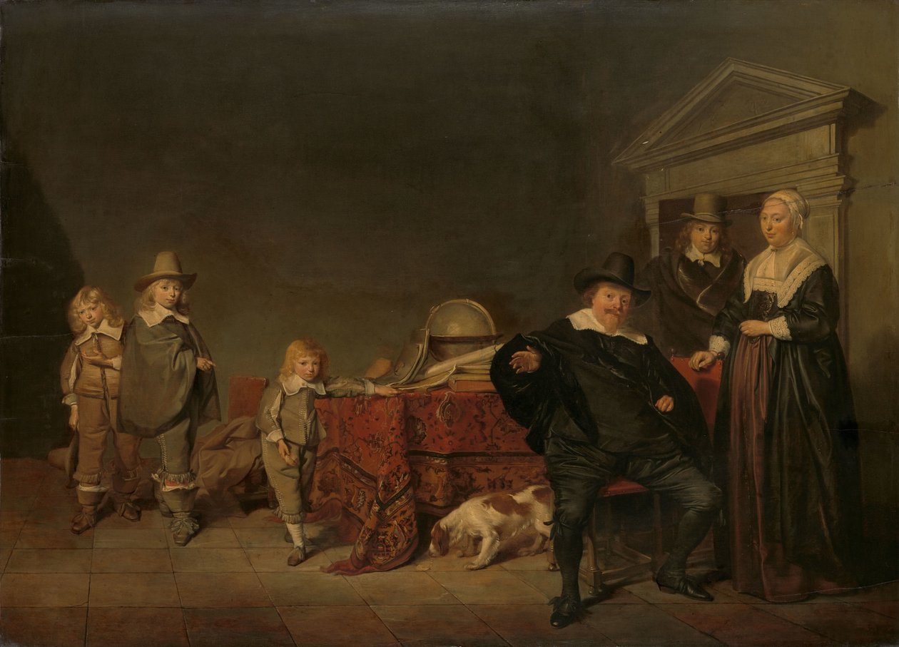 Rodinná skupina od Pieter Codde
