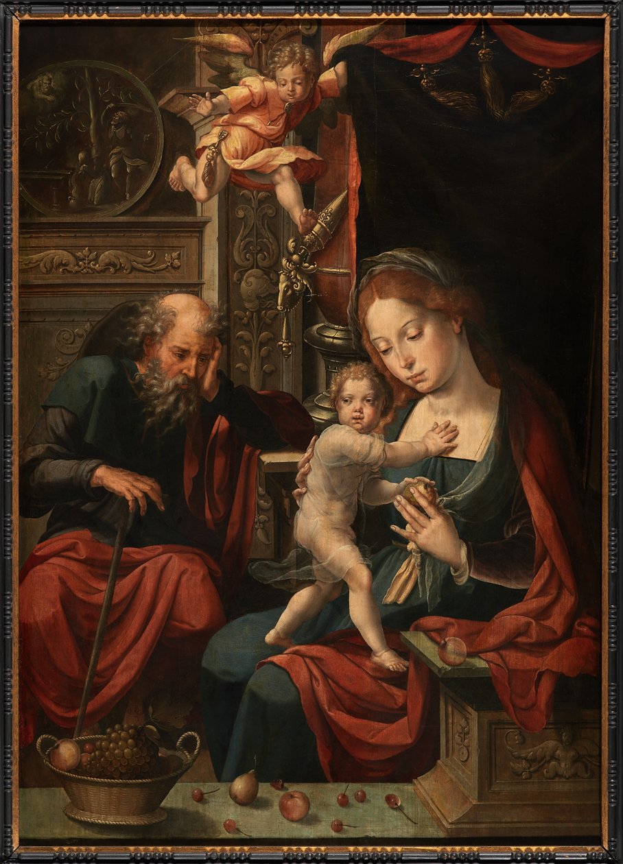 Svatá rodina (olej na desce) od Pieter Coecke van Aelst