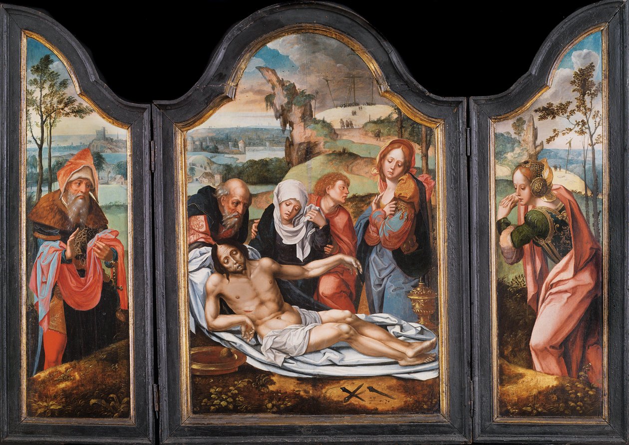 Pláč nad mrtvým Kristem - obraz Pietera Coecke van Aelsta staršího (1502-1550), počátek 16. stol. od Pieter Coecke van Aelst
