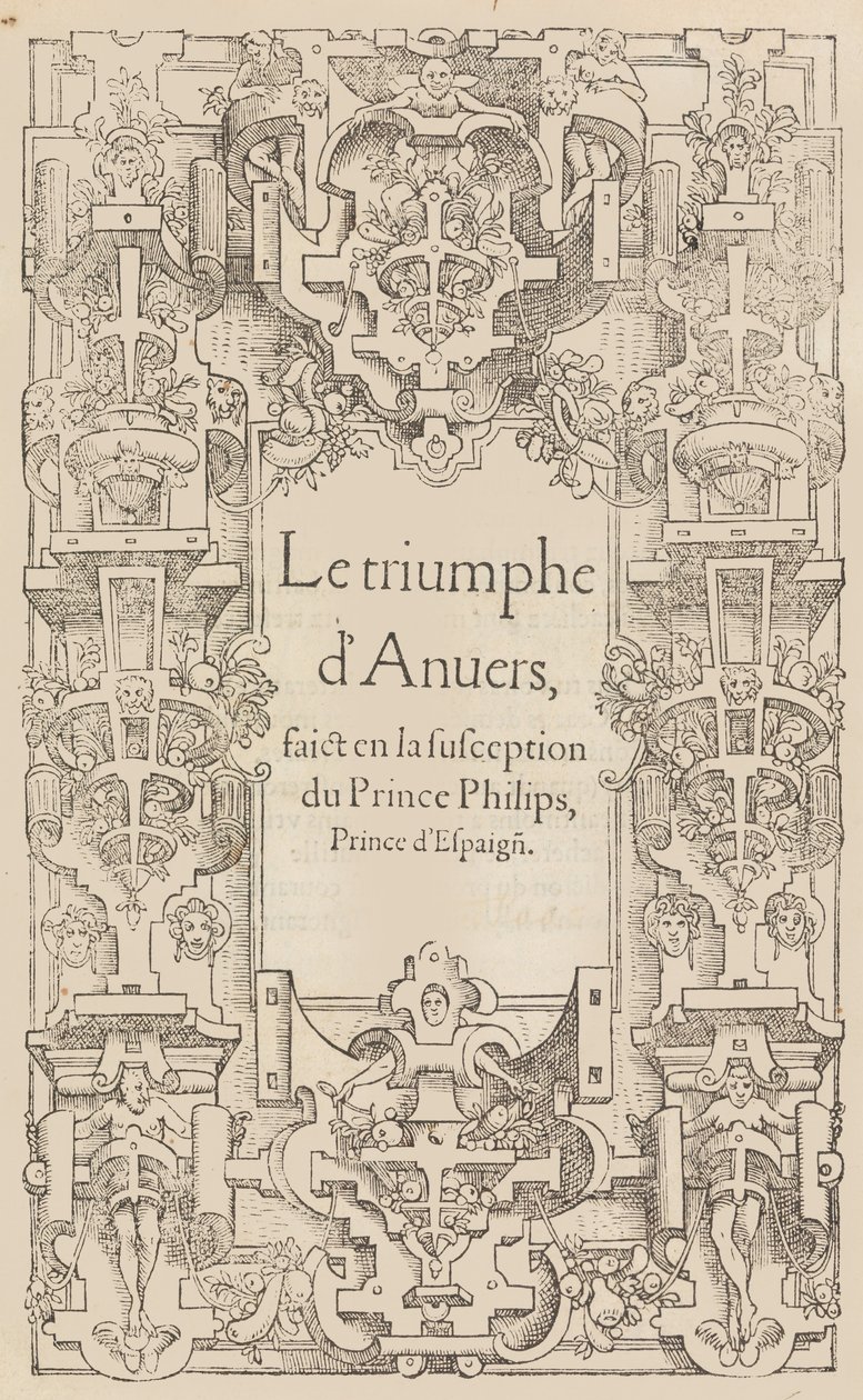 Triumf Antverp uskutečněný v podezření prince Philipse, prince španělského, 1550. od Pieter Coecke van Aelst