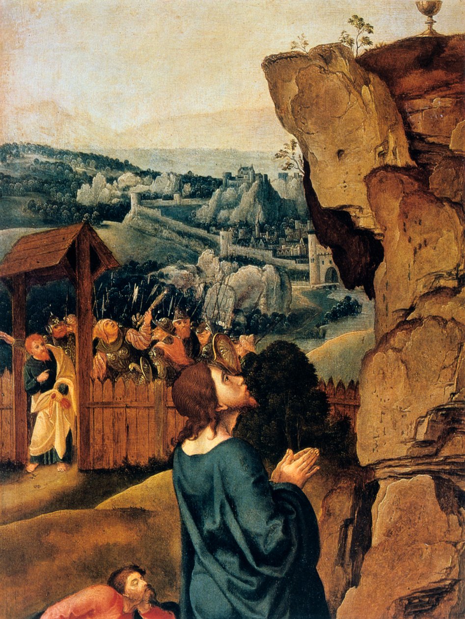 Agónie v zahradě, detail, 1527-1530. od Pieter Coecke van Aelst