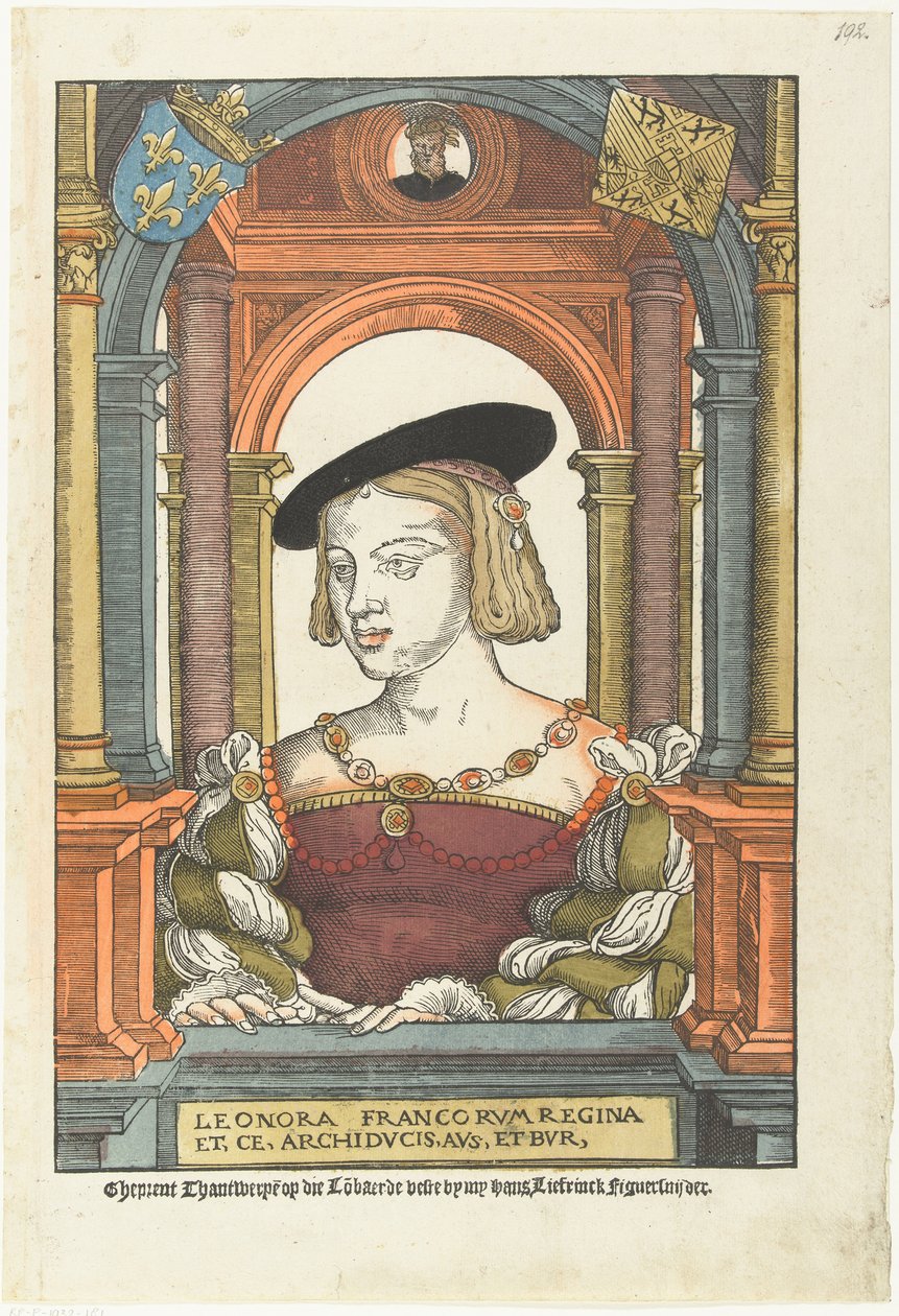 Portrét Eleonory Rakouské 1498-1558, 1539 od Pieter Coecke van Aelst