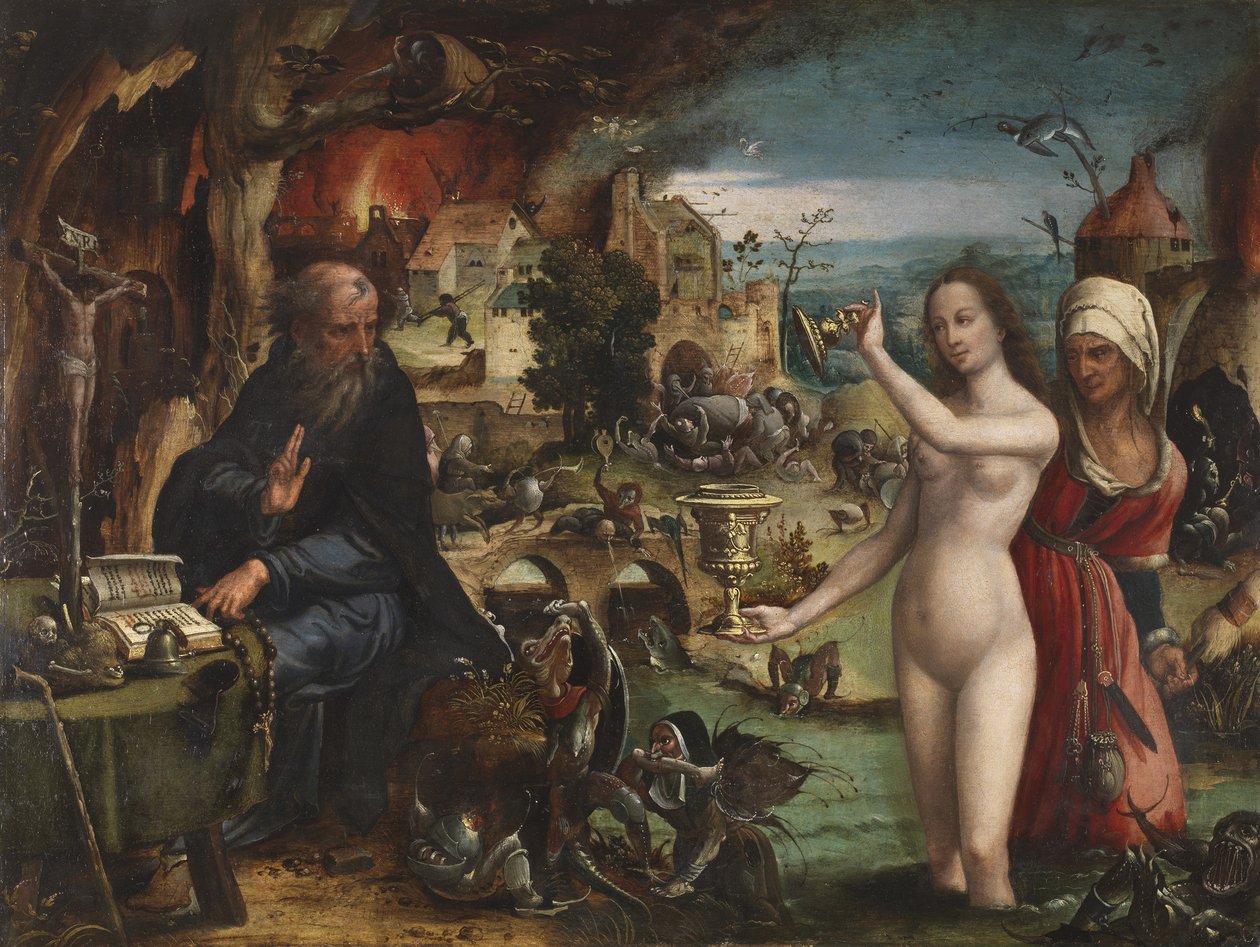 Pokušení svatého Antonína od Pieter Coecke van Aelst